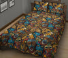 Totem Print Pattern Bed Set Quilt-grizzshop