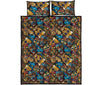 Totem Print Pattern Bed Set Quilt-grizzshop