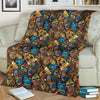 Totem Print Pattern Blanket-grizzshop