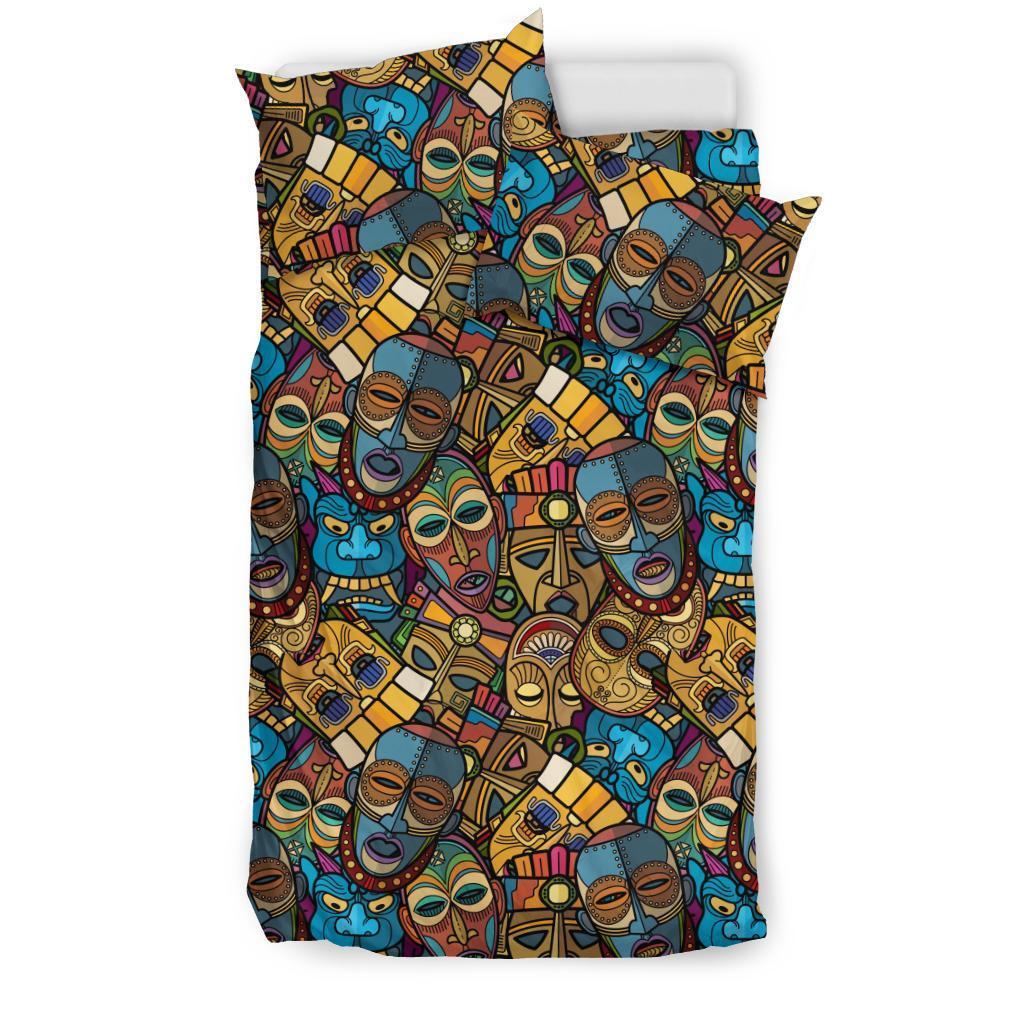 Totem Print Pattern Duvet Cover Bedding Set-grizzshop