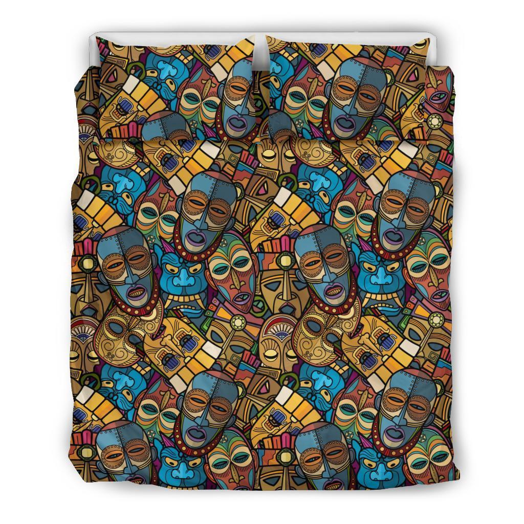 Totem Print Pattern Duvet Cover Bedding Set-grizzshop
