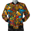 Totem Print Pattern Men's Bomber Jacket-grizzshop