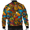 Totem Print Pattern Men's Bomber Jacket-grizzshop