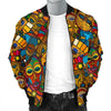 Totem Print Pattern Men's Bomber Jacket-grizzshop