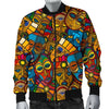 Totem Print Pattern Men's Bomber Jacket-grizzshop