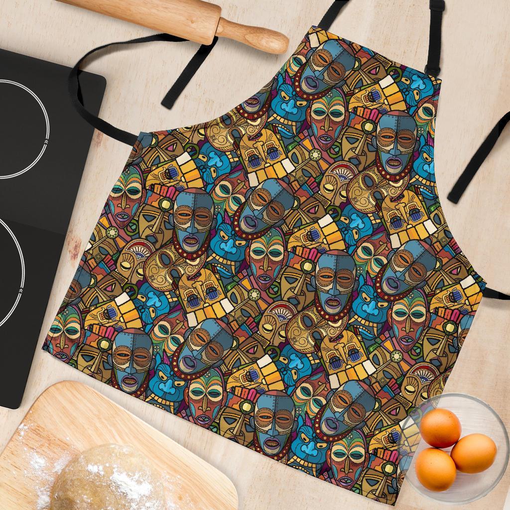 Totem Print Pattern Women's Apron-grizzshop