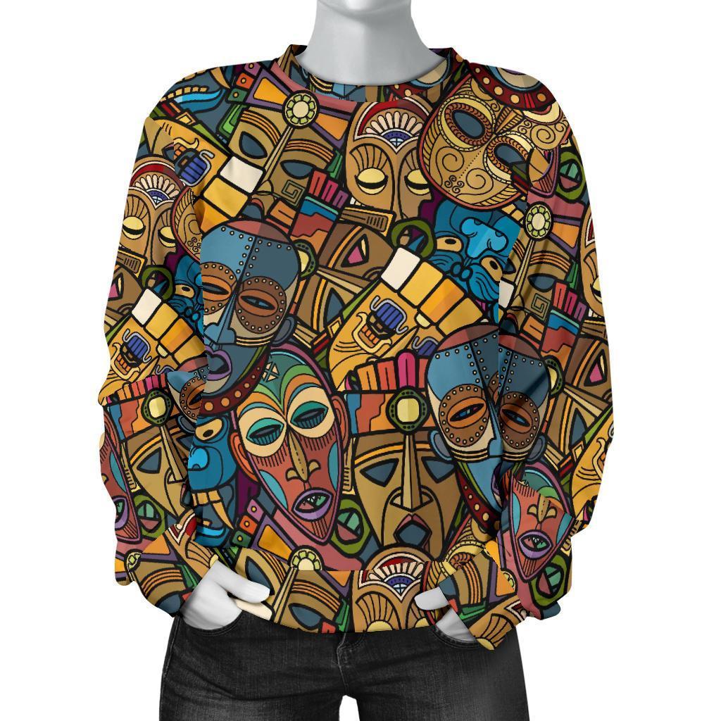 Totem Print Pattern Women's Sweatshirt-grizzshop