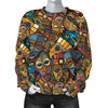 Totem Print Pattern Women's Sweatshirt-grizzshop