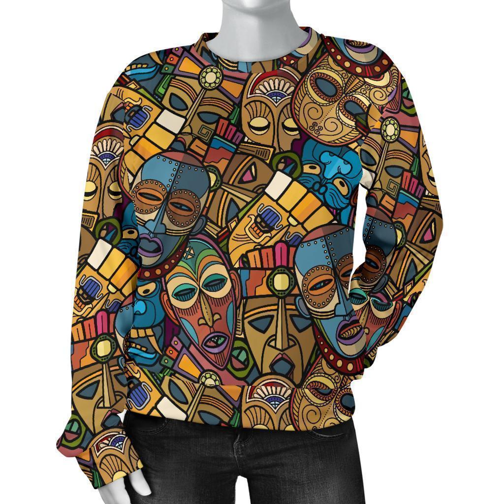 Totem Print Pattern Women's Sweatshirt-grizzshop