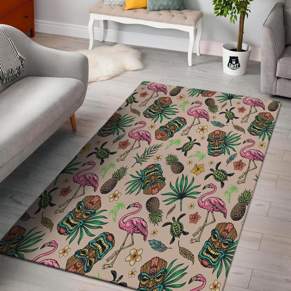 Totem Summer Print Pattern Floor Mat-grizzshop