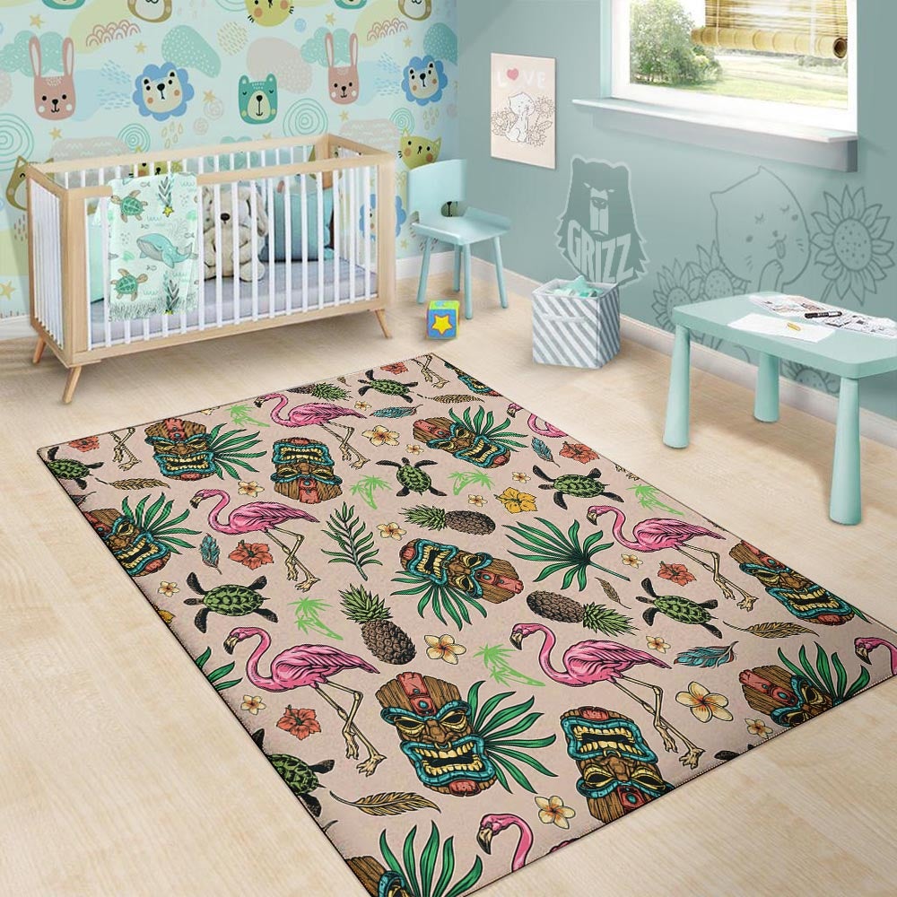 Totem Summer Print Pattern Floor Mat-grizzshop