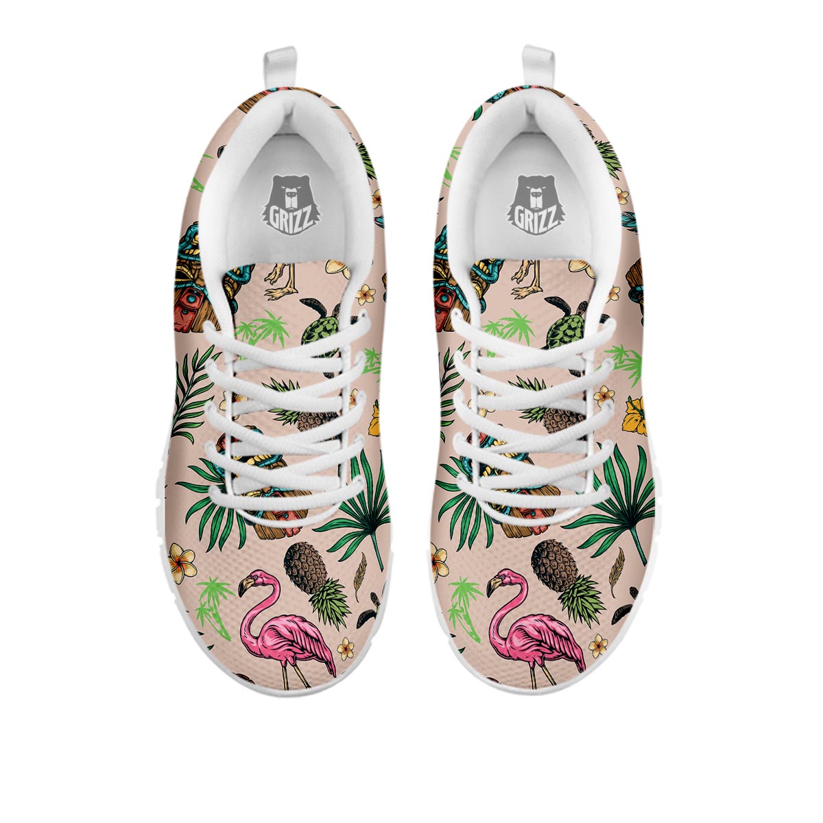 Totem Summer Print Pattern White Sneaker-grizzshop