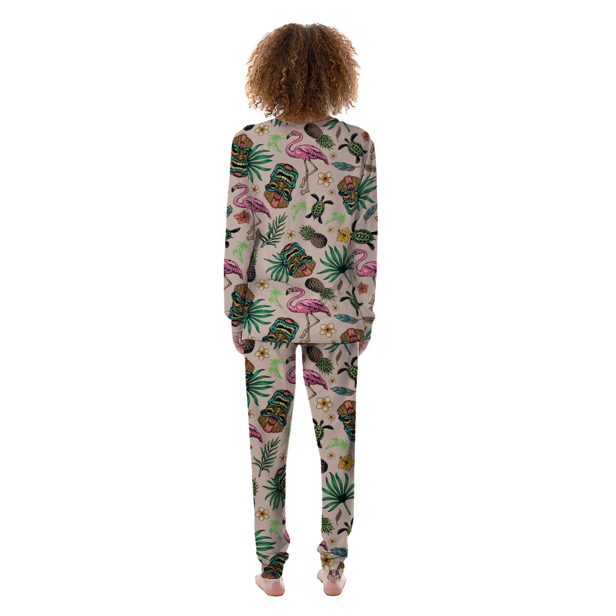 Totem Summer Print Pattern Women's Pajamas-grizzshop