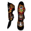 Totem Tiki Print Muay Thai Shin Guards-grizzshop