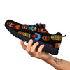 Totem Tiki Print Pattern Black Sneaker-grizzshop