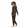 Totem Tiki Print Pattern Women's Pajamas-grizzshop