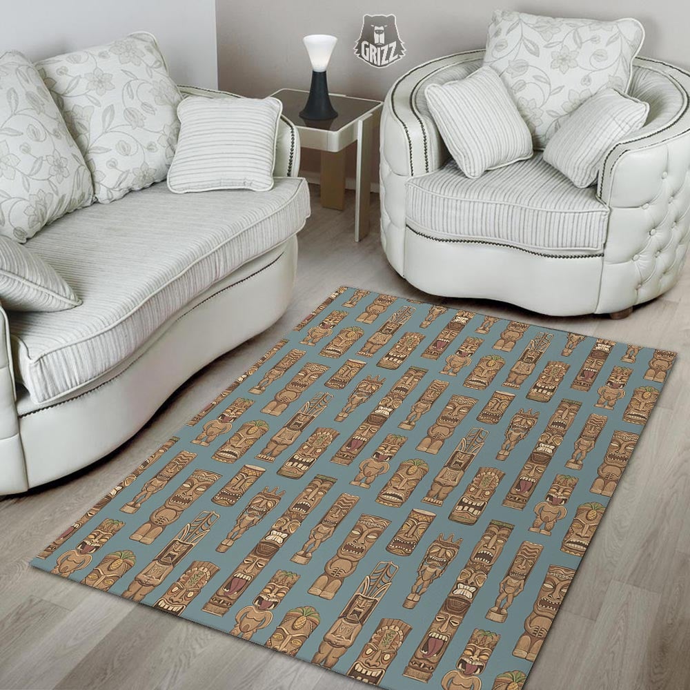 Totem Tribal Print Pattern Floor Mat-grizzshop