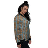 Totem Tribal Print Pattern Women's Bomber Jacket-grizzshop