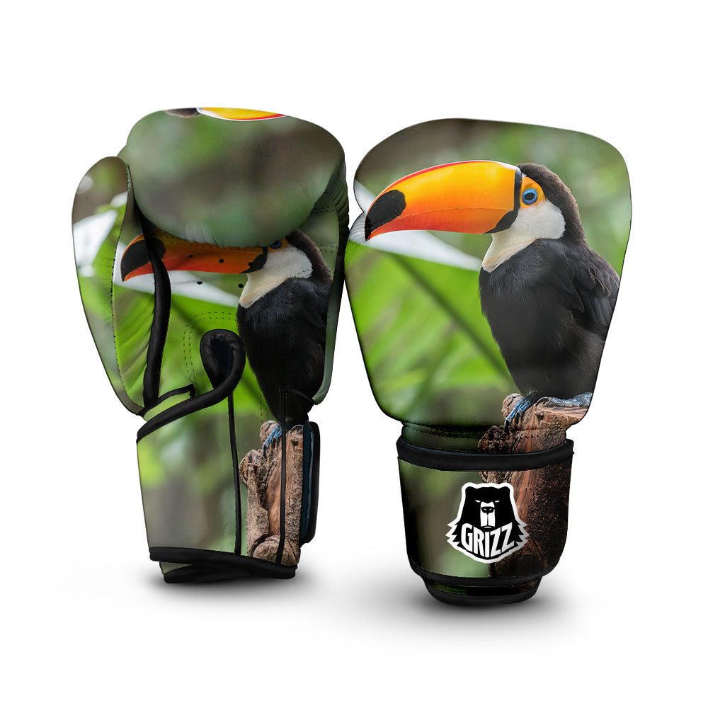 Toucan Aloha Keel-Billed Print Boxing Gloves-grizzshop