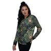 Toucan And Tiger Print Pattern Women's Bomber Jacket-grizzshop