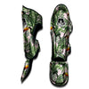 Toucan And Tropical Palm Leaf Print Muay Thai Shin Guards-grizzshop