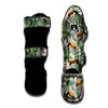 Toucan And Tropical Palm Leaf Print Muay Thai Shin Guards-grizzshop