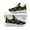 Toucan Keel Billed Tropical Print Pattern White Athletic Shoes-grizzshop