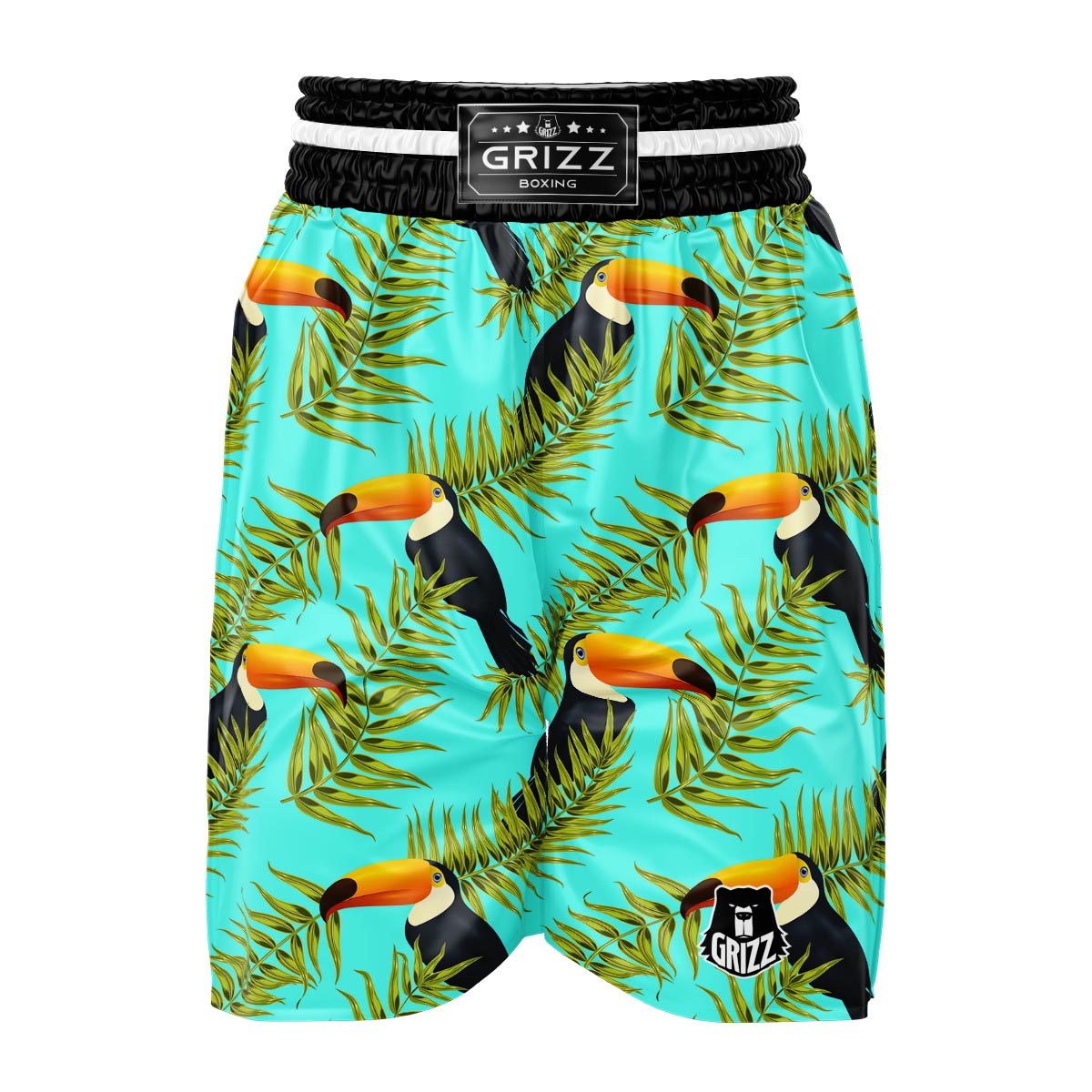 Toucan Toco Print Pattern Boxing Shorts-grizzshop