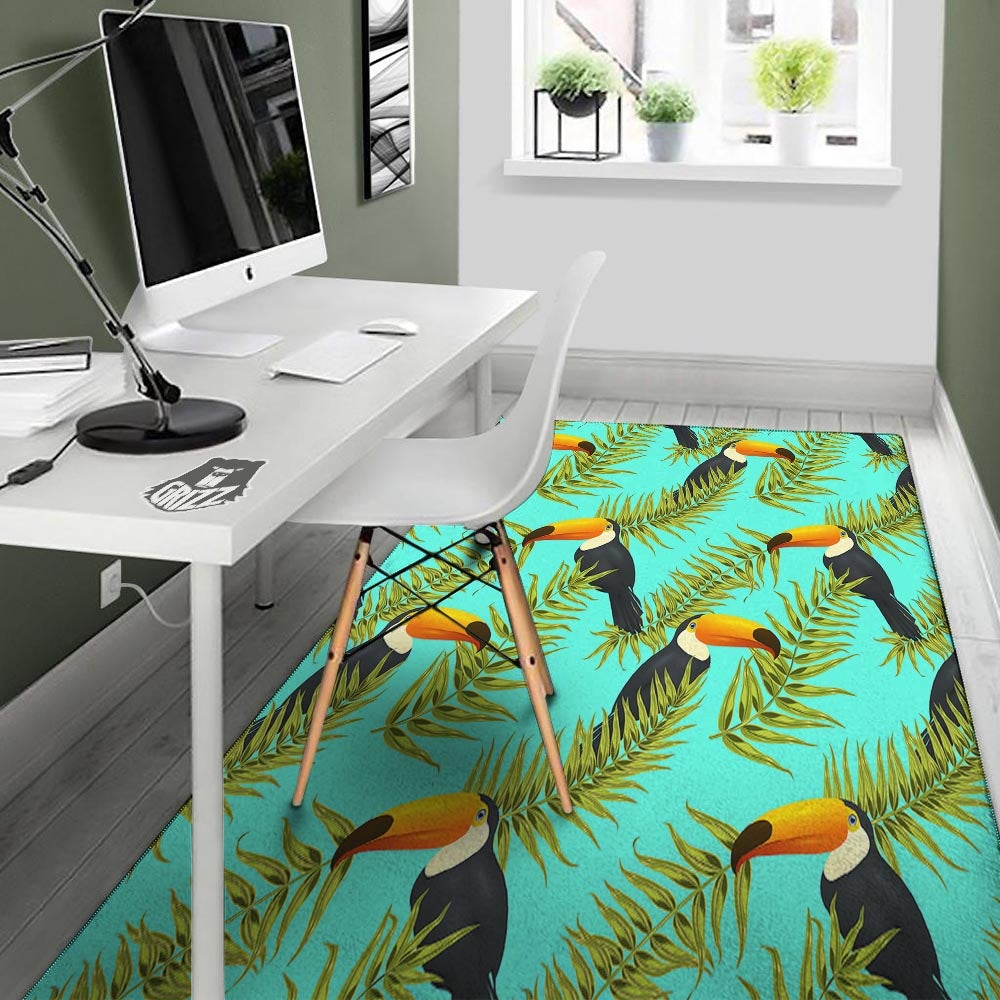 Toucan Toco Print Pattern Floor Mat-grizzshop
