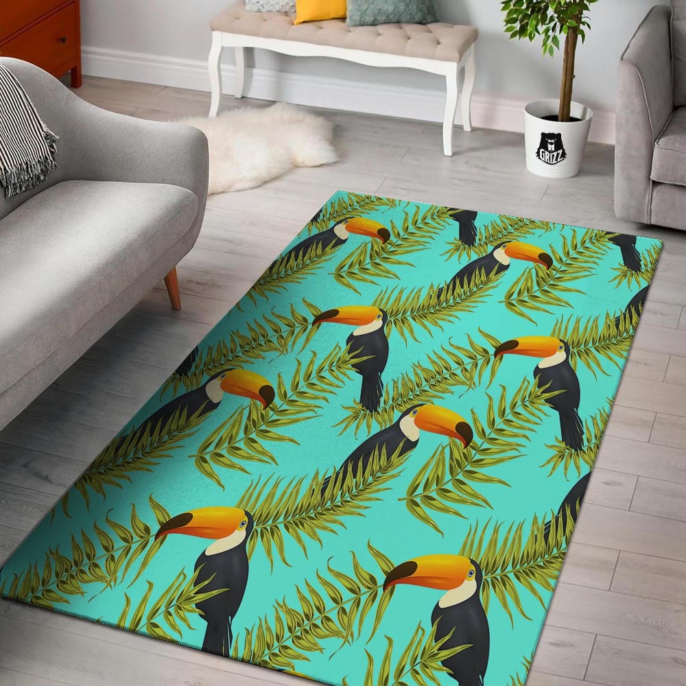 Toucan Toco Print Pattern Floor Mat-grizzshop