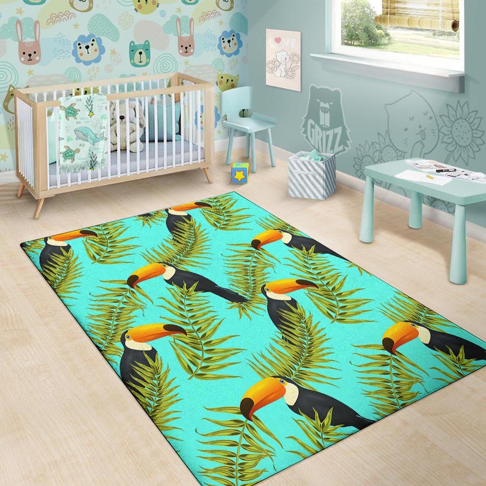 Toucan Toco Print Pattern Floor Mat-grizzshop