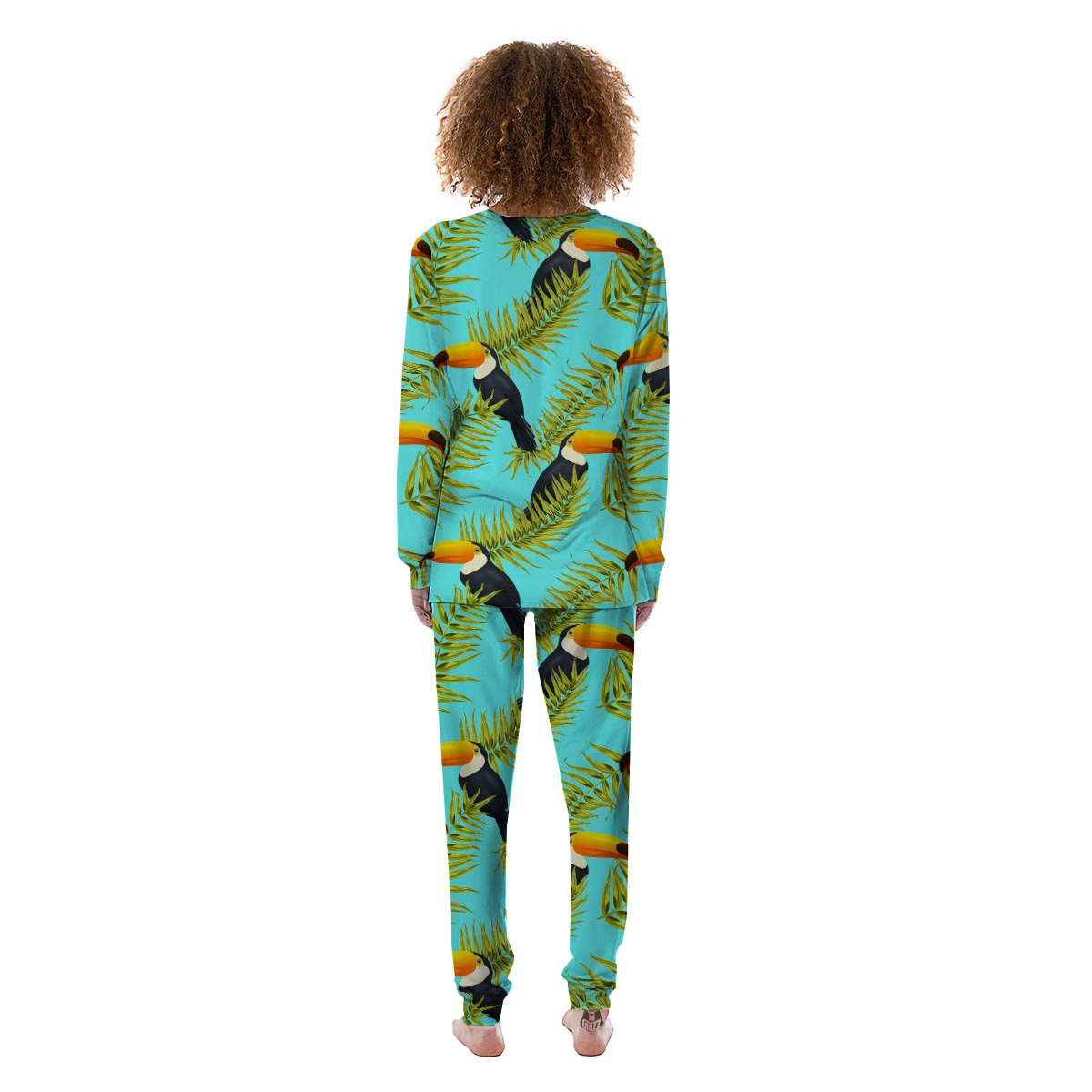 Toucan Toco Print Pattern Women's Pajamas-grizzshop