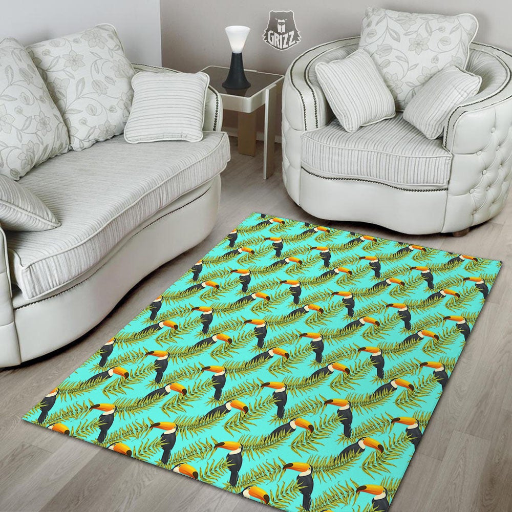 Toucan Tropical Toco Print Pattern Floor Mat-grizzshop