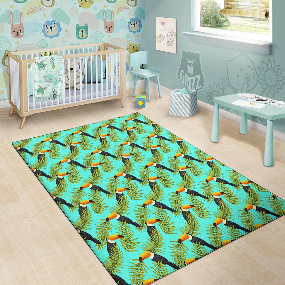 Toucan Tropical Toco Print Pattern Floor Mat-grizzshop