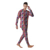 Toy Monster Cute Pink Print Pattern Men's Pajamas-grizzshop