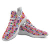 Toy Monster Cute Pink Print Pattern White Athletic Shoes-grizzshop