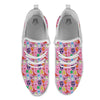 Toy Monster Cute Pink Print Pattern White Athletic Shoes-grizzshop