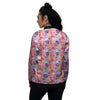 Toy Monster Cute Pink Print Pattern Women's Bomber Jacket-grizzshop