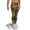 Traditional African And Wild Animal Skins Print Pattern Men's Leggings-grizzshop