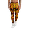 Traditional African Ethnic Print Pattern Men's Leggings-grizzshop