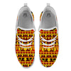 Traditional African Ethnic Print Pattern White Athletic Shoes-grizzshop