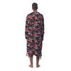 Traditional Japanese Print Pattern Men's Robe-grizzshop