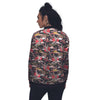 Traditional Japanese Print Pattern Women's Bomber Jacket-grizzshop