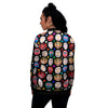 Traditional Korean Masks Print Pattern Women's Bomber Jacket-grizzshop