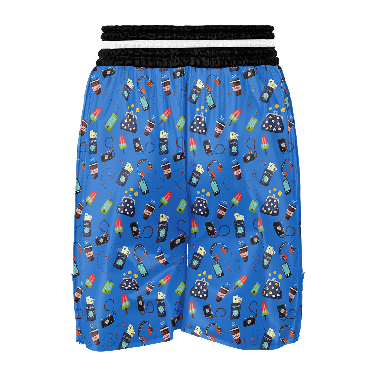 Travel Gear Vacation Print Pattern Boxing Shorts-grizzshop