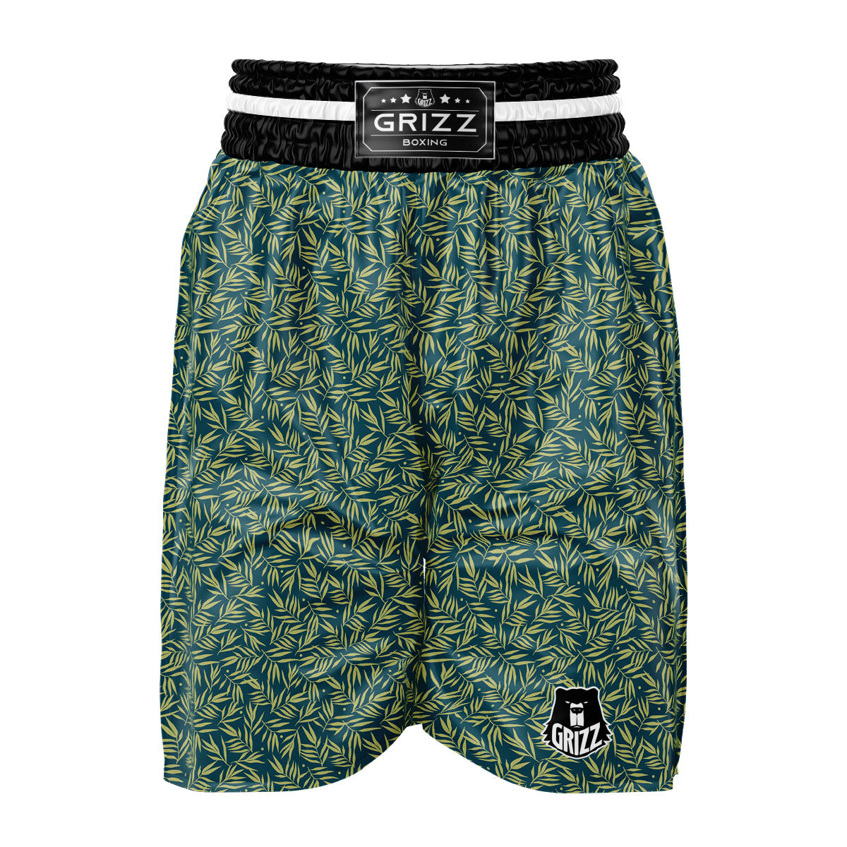 Tree Bamboo Green Print Pattern Boxing Shorts-grizzshop
