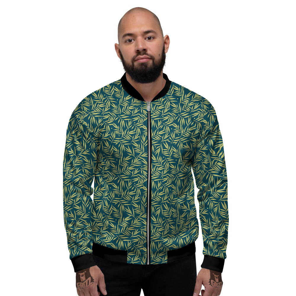 Tree Bamboo Green Print Pattern Men's Bomber Jacket-grizzshop