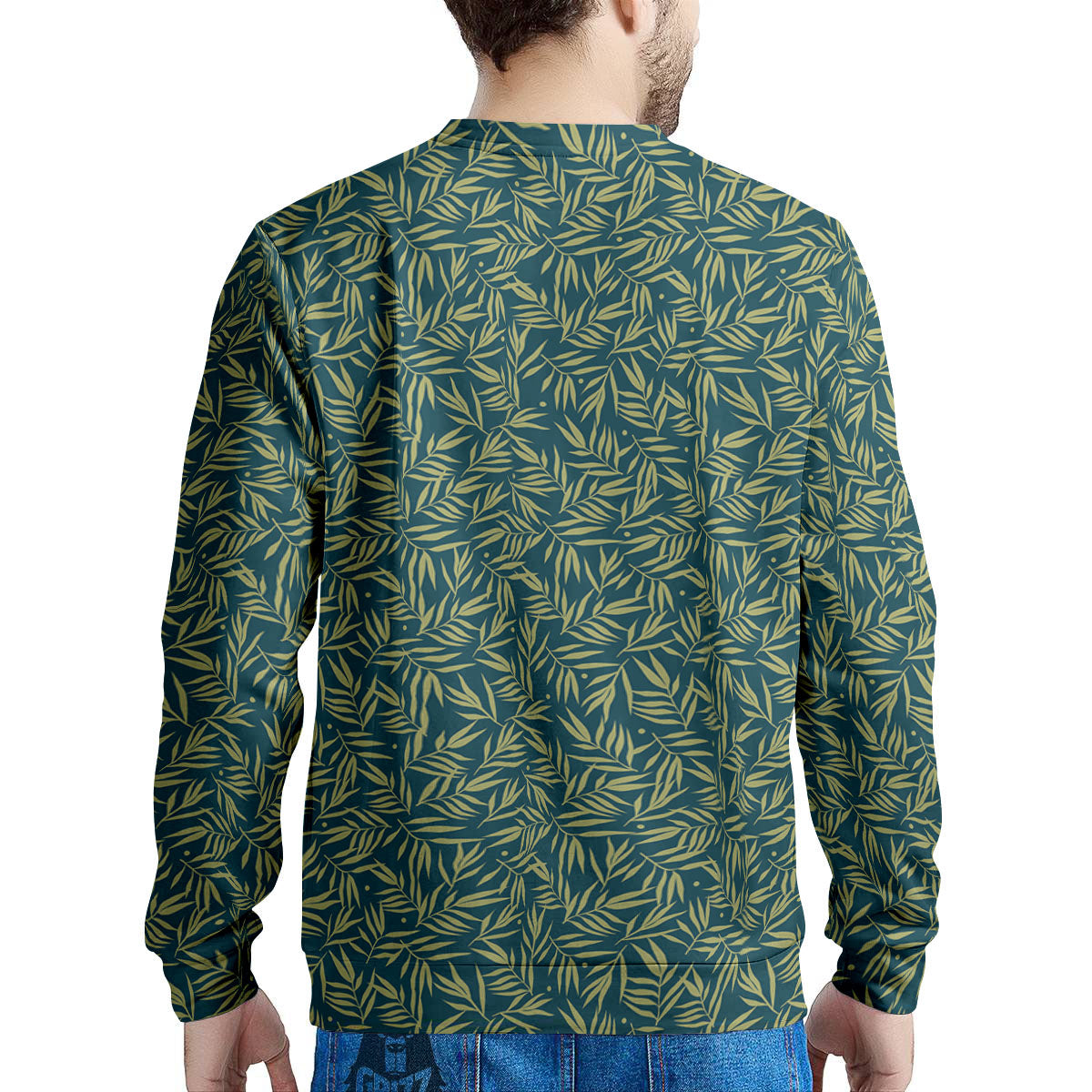 Tree Bamboo Green Print Pattern Men's Sweatshirt-grizzshop