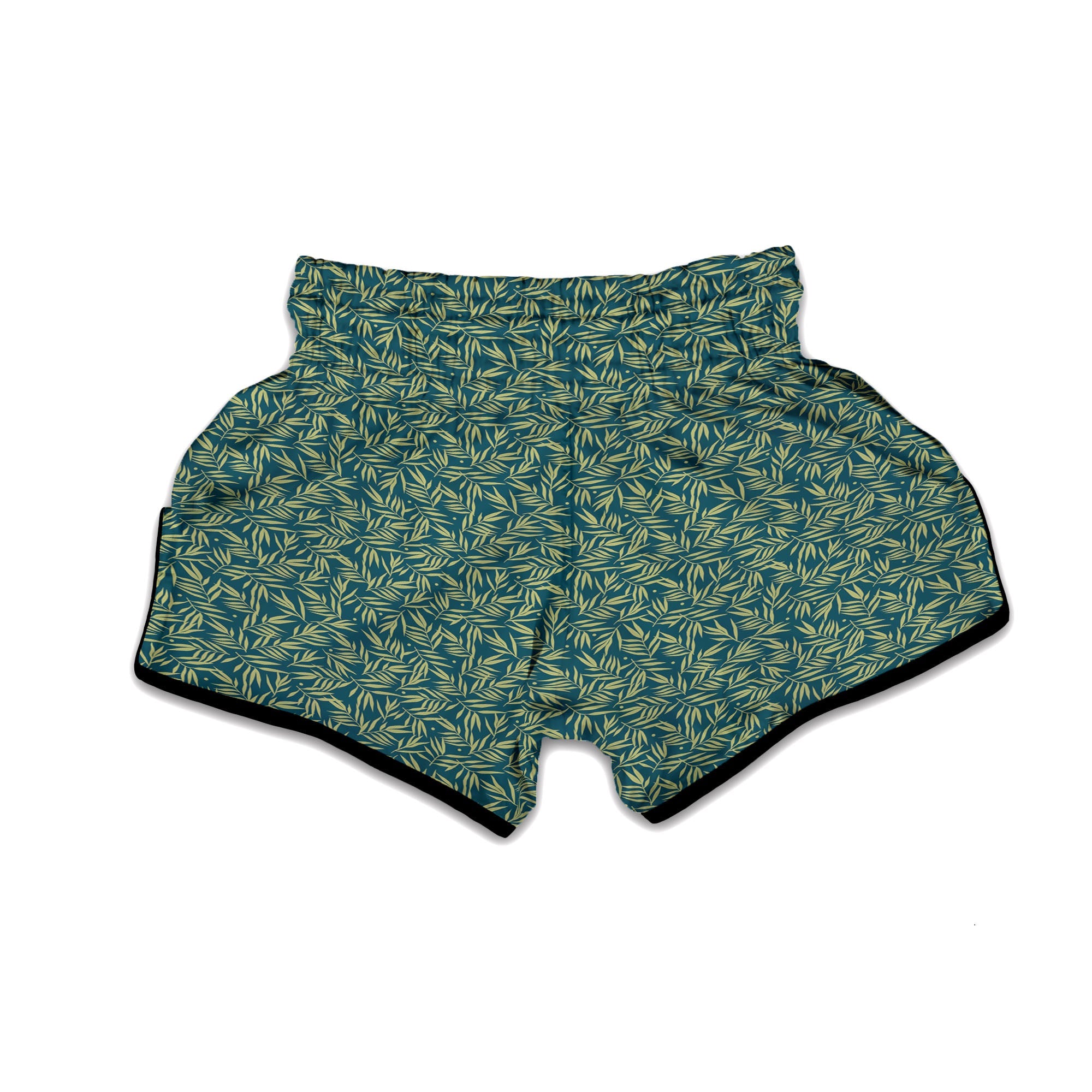 Tree Bamboo Green Print Pattern Muay Thai Boxing Shorts-grizzshop