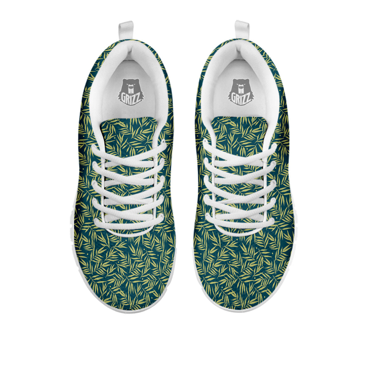 Tree Bamboo Green Print Pattern White Sneaker-grizzshop